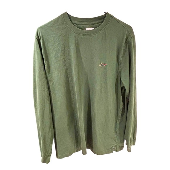 GREG NORMAN MENS LARGE PLAY DRY LONG SLEEVE GREEN BREATHABLE STRETCH T-SHIRT - Picture 1 of 5
